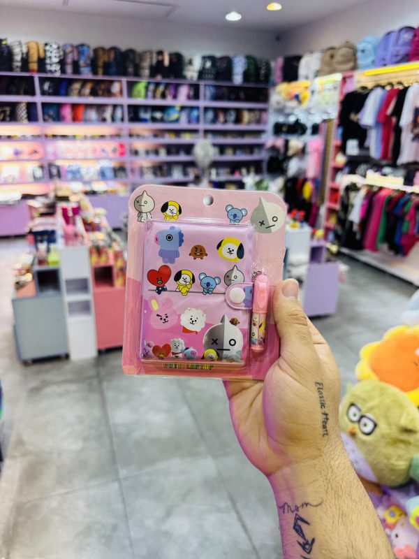 دفترچه و خودکار جیبی bt21