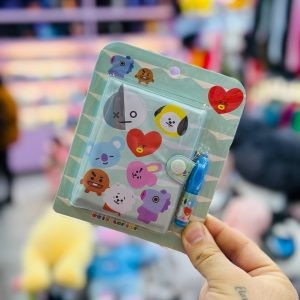 دفترچه و خودکار جیبی bt21