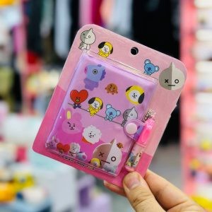 دفترچه و خودکار جیبی bt21