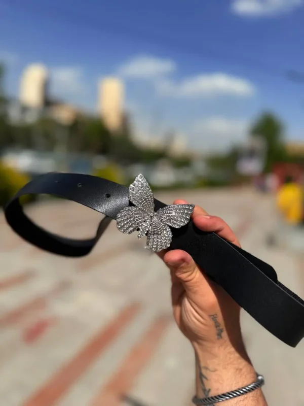 کمربند پروانه چرمی